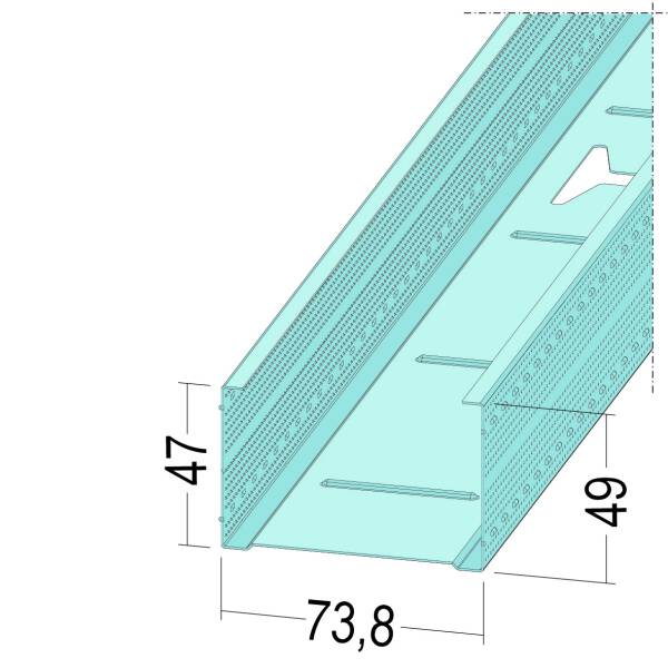 C-Wandprofil CW 75-06 260 cm