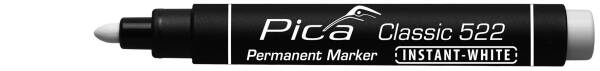 Pica Classic instant white Permanentmarker weiß Rundspitze 1-4mm