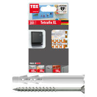 TOX Allzweck-Rahmendübel Tetrafix XL 6x65 mm + Schraube