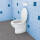 TOX Stand-WC-Befestigung Toilet XL Cap weiß/chrom