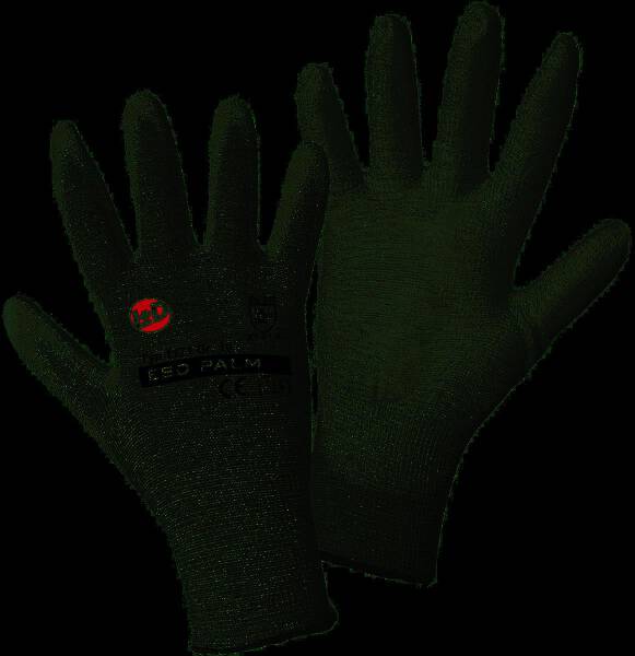 ESD-Handschuhe, Nylon/Carbon-PU, Größe 10