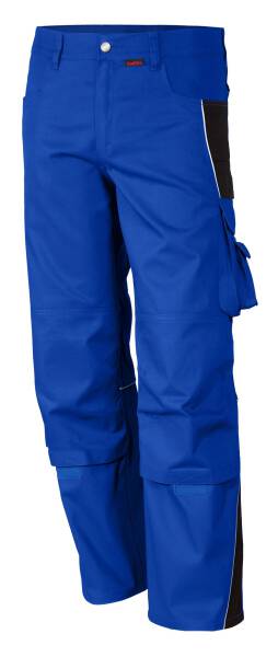 Bundhose PRO blau/schwarz Gr.26,65%Poly. 35%BW. 245g/m²
