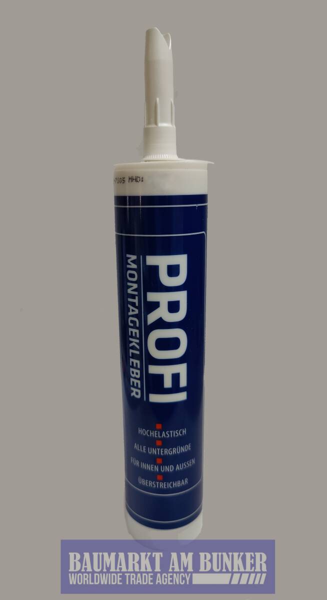 PROFI Montagekleber weiß 455g / 290 ml MS-Polymer Kleber, 7,74 €