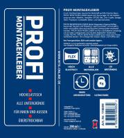 PROFI Montagekleber weiß 455g / 290 ml MS-Polymer...