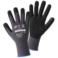 Nitril Handschuhe  Gr. 8 grau/schwarz