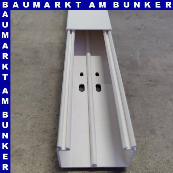 Kabelkanal 40x60x2000mm Leitungsführungskanal weiß