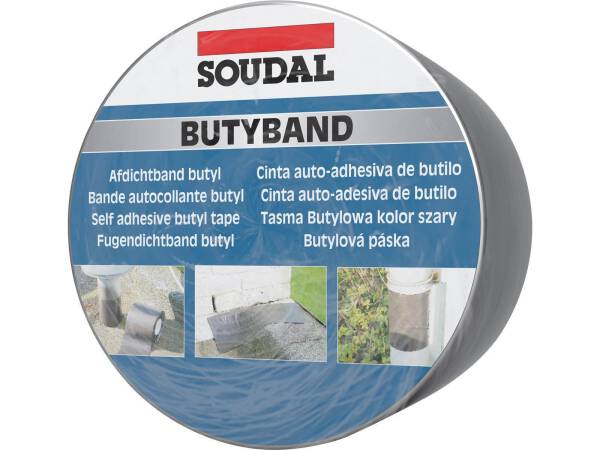 Soudal Butyband Aluminium 75 mm