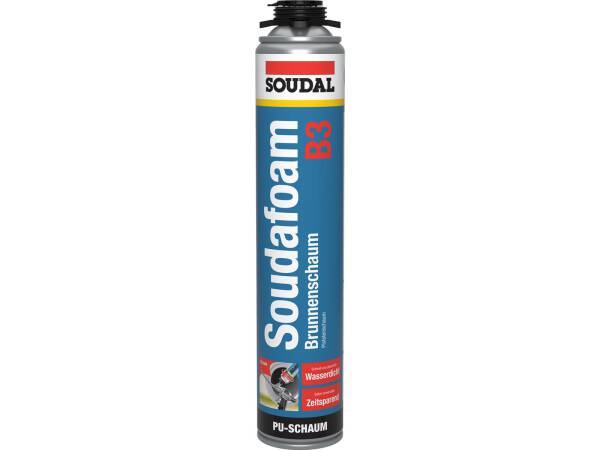 Soudal Soudafoam Gun Brunnenschaum B3 (Profi-Pistolenschaum) Champagner Dose (Deutschland) 750 ml