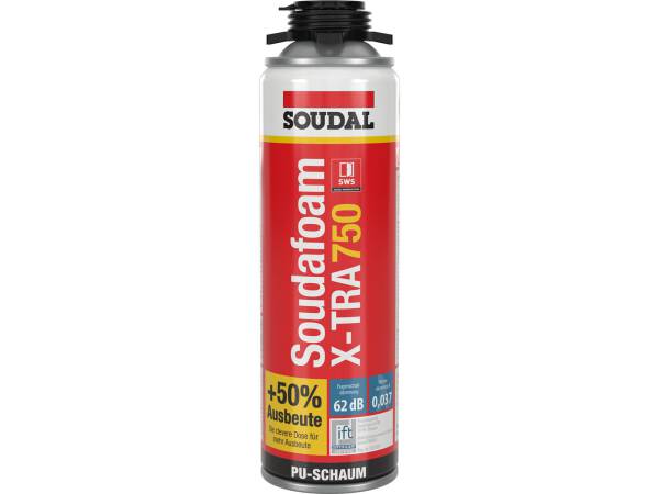 Soudal Soudafoam Gun X-tra 750 B2 (Profi-Pistolenschaum) Grau Dose B2 500 ml