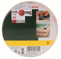 Bosch Haftschleifscheiben für Exzenterschleifer Bosch Ø125 mm Korn 40 8-Loch 25 St