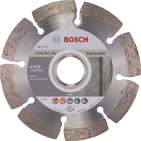 Bosch Diamanttrennscheibe Standard for Concrete 115x22,23 Standard For Concr