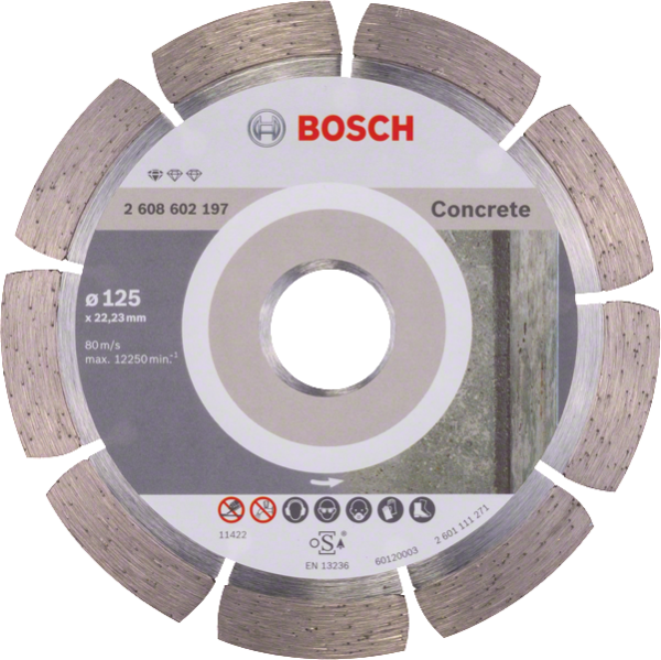 Bosch Diamanttrennscheibe Standard for  Concrete 125x22,23 Standard For Concr