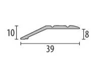Abschlussprofil 0,9m 39-8mm SK silber