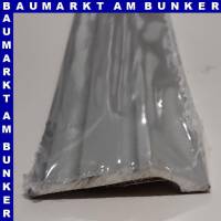 Abschlussprofil 30-4mm selbstklebend mit Zierrillen Aluminium eloxiert silber 270 cm