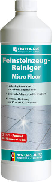 Feinsteinzeug-Reiniger "Microfloor" 1 Liter Flasche (Konzentrat)