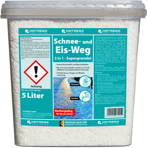 Schnee- und Eis-Weg "2 in 1 Supergranulat" 5 Liter Eimer