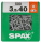 SPAX TRX Senkkopf WIROX 3,5x40 XXL 500 St.