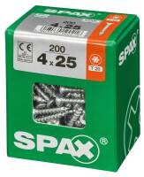 SPAX TRX Senkkopf WIROX 4x25 L 200 St