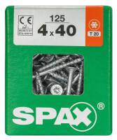 SPAX TRX Senkkopf WIROX 4x40 L 125 St