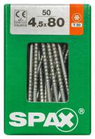 SPAX TRX Senkkopf WIROX 4,5x80 L 50 St.