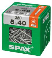 SPAX TRX Senkkopf WIROX 5x40 XXL 250 St.