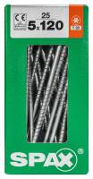 SPAX TRX Senkkopf WIROX 5x120 L 25 St.