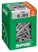 SPAX TRX Senkkopf WIROX 6x80 XXL 100 St.