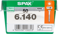 SPAX TRX Senkkopf WIROX 6x140 L-STK 50 St.