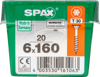 SPAX TRX Senkkopf WIROX 6x160 M-STK 20 St.