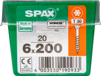 SPAX TRX Senkkopf WIROX 6x200 M-STK 20 St.