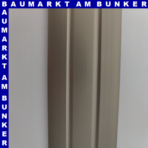 Übergangsprofi 38mm selbstklebend mit Zierrillen Aluminium eloxiert edelstahl 90 cm