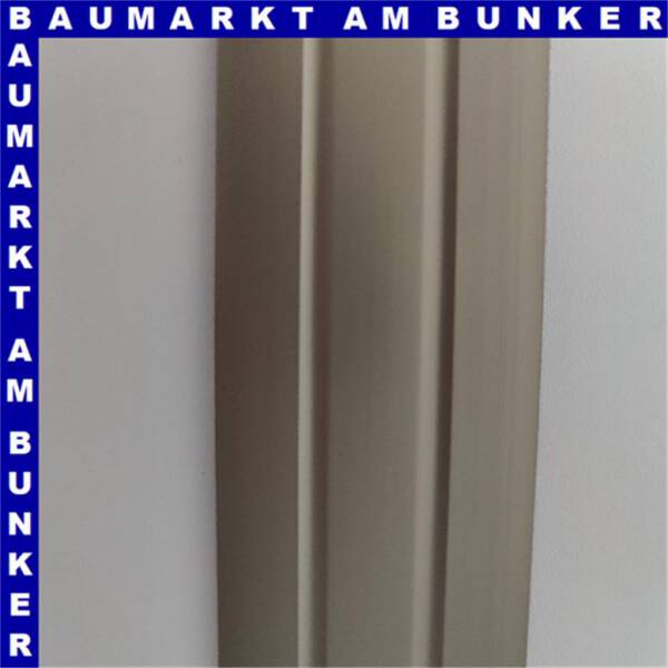 Übergangsprofil 38mm selbstklebend mit Zierrillen Aluminium eloxiert edelstahl 90 cm
