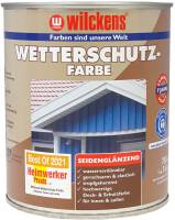 Wilckens- Wetterschutzfarbe RAL 7001 Silbergrau 0,75 l