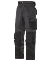 SI006 Snickers DuraTwill craftsmen trousers, non holsters (3312) Black Gr. 30 Short