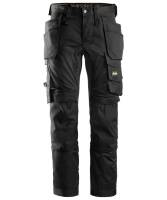 SI077 Snickers AllroundWork stretch trousers holster pockets Black Gr. 31 Reg