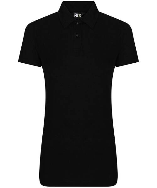 RX05F ProRTX Womens pro polyester polo Black Gr. M