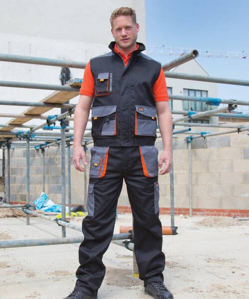 R318X Result Workguard Work-Guard lite trousers Royal/Navy/Orange Gr. 3XL