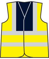 RX700 ProRTX High Visibility Waistcoat HV Yellow/ Navy Gr. S