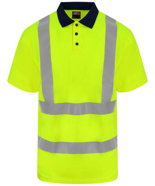 RX710 ProRTX High Visibility High visibility polo HV Yellow/ Navy Gr. 2XL
