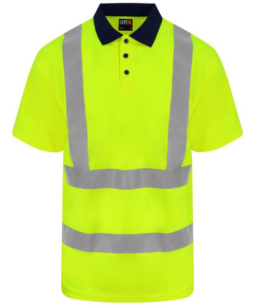 RX710 ProRTX High Visibility High visibility polo HV Yellow/ Navy Gr. M