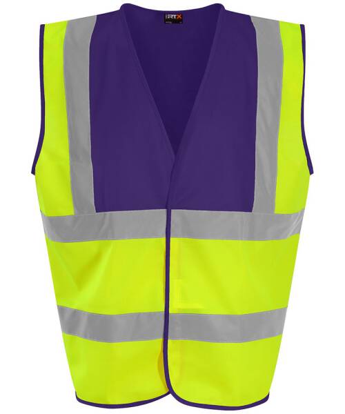 RX700 ProRTX High Visibility Waistcoat HV Yellow/ Purple Gr. 2XL