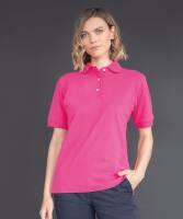 HB121 Henbury Womens classic cotton piqué polo shirt White Gr. L