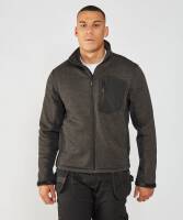 SY022 Stanley Workwear Brady zip-through knitted fleece Black Gr. 2XL