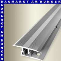 Übergangsprofil  0,9m 6-9,5mm Alu edelstahloptik