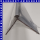Treppenkantenprofil PF 872, 40x30x4 mm versenkt gebohrt mit Kleberillen Aluminium eloxiert F4 Silber 2,50m
