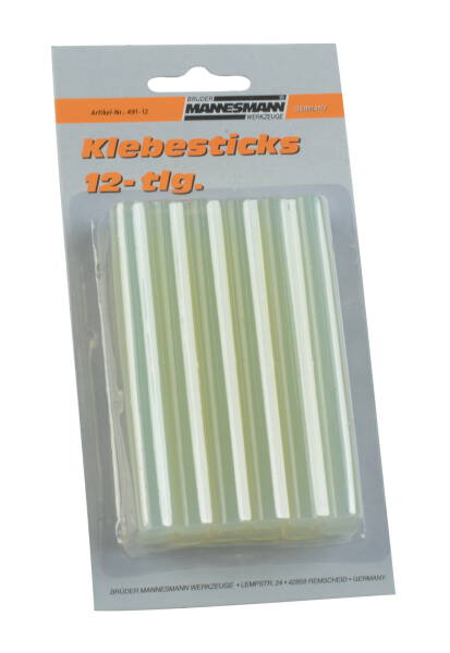 12 Klebesticks für Heißklebepistole M491, M49250, M49200