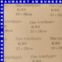 Flint-Schleifpapier K 80 230x280mm