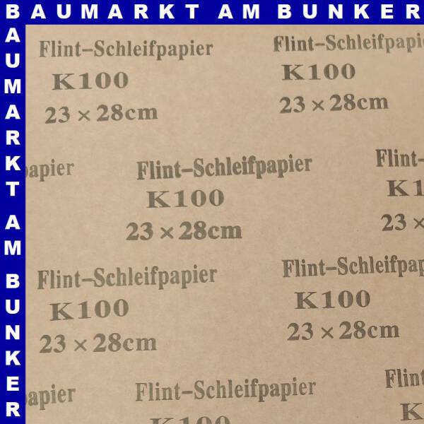 Flint-Schleifpapier K 100 230x280mm