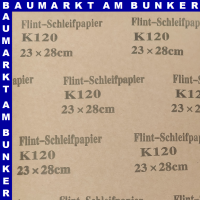 Flint-Schleifpapier K 120 230x280mm