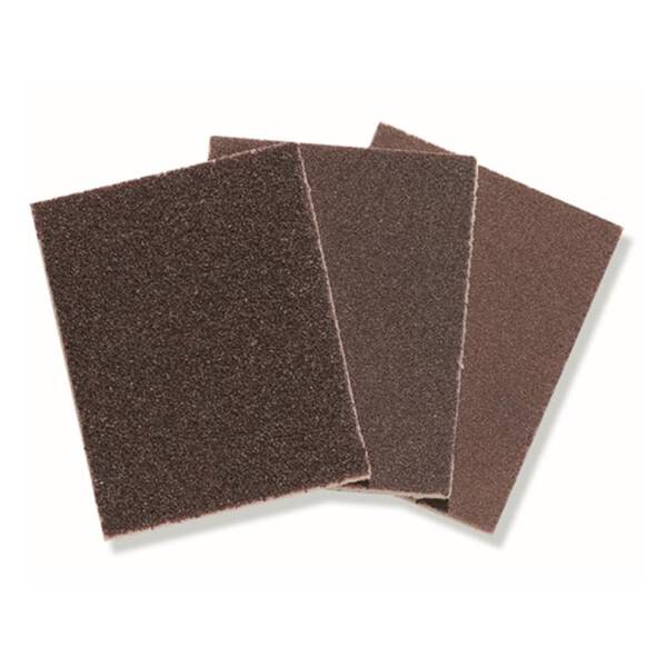 3tlg Schleifplatten Set fein / mittel / grob 125x100x10mm